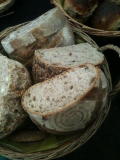 Baked sourdough loaves
